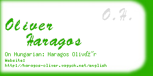 oliver haragos business card